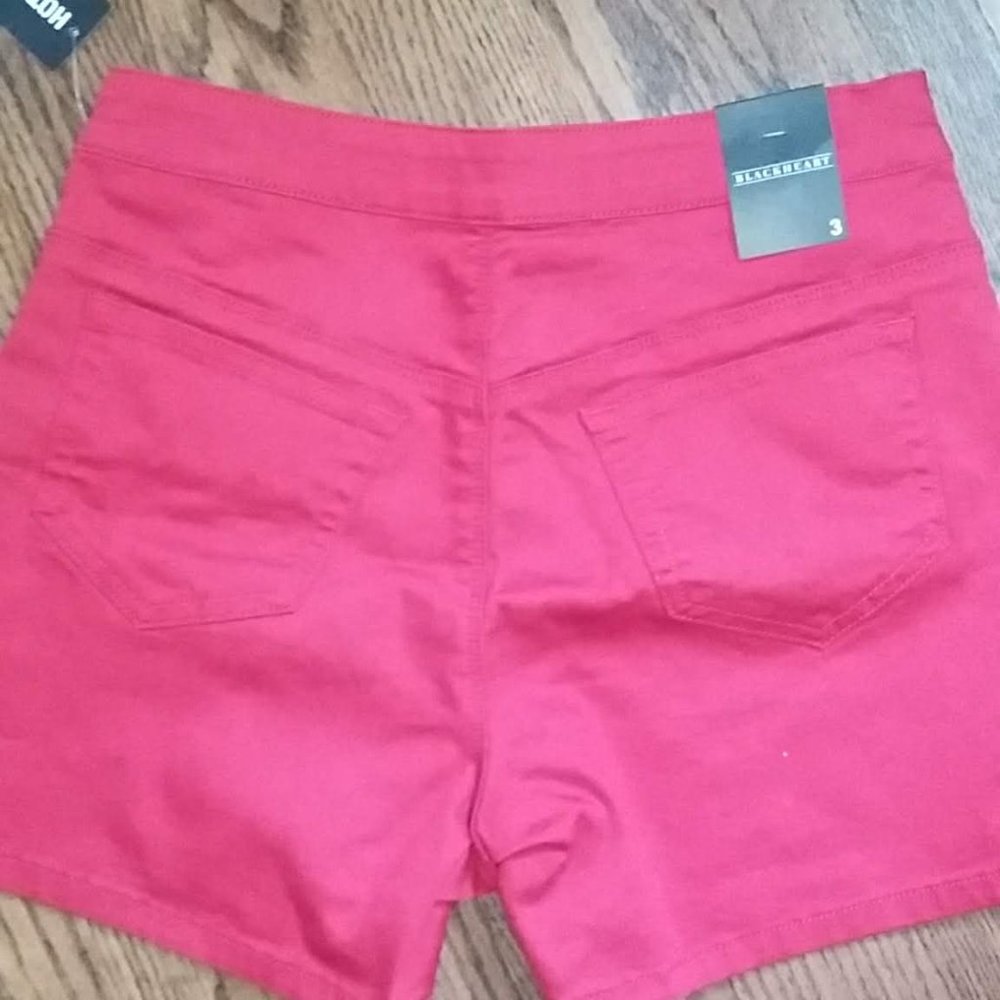 Red sailor shorts